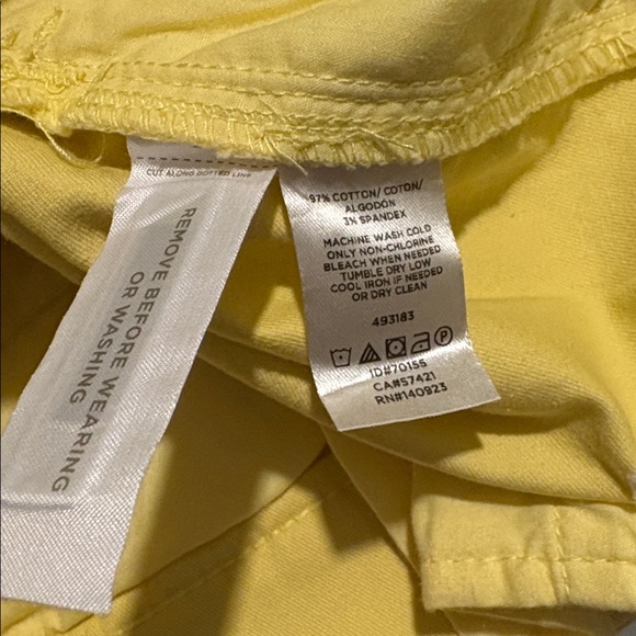 LOFT Slim Pencil Ankle Pants in Soft Yellow Size 8 -- ABSOLUTELY GORGEOUS!!! - Picture 8 of 8